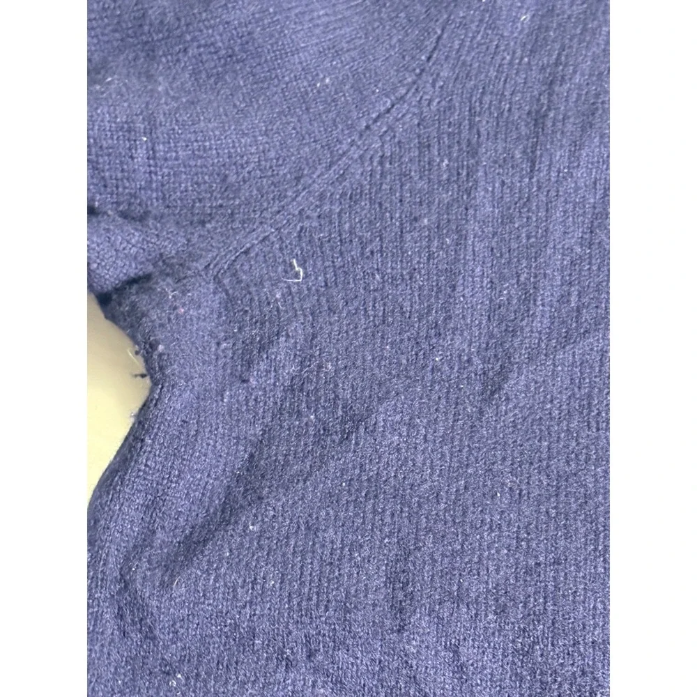 Polo Ralph Lauren Navy‎ Blue V Neck Lambswool Sweater Mens XXL Classic Preppy